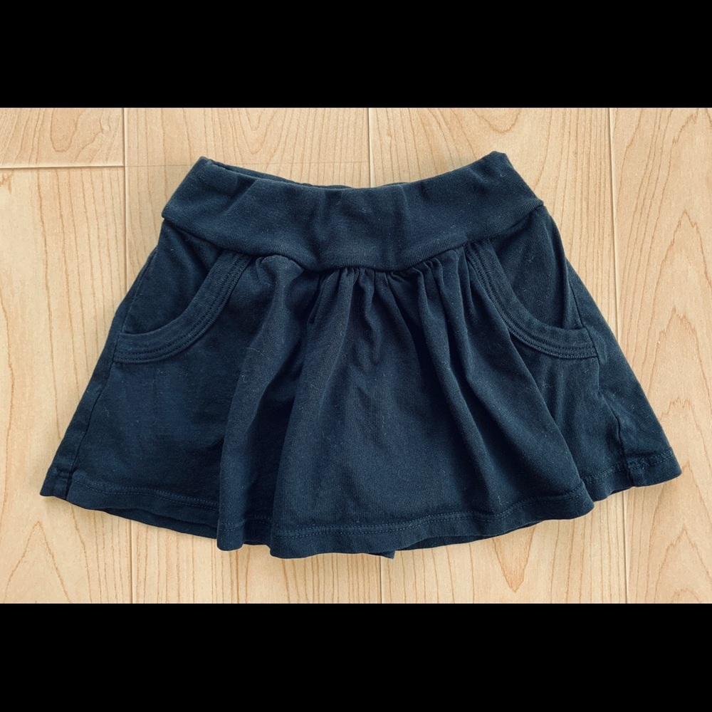 Cheeky Brand Girls Solid Flare Black Skirt